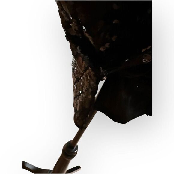 NWOT City Triangles Womens Black Sequin Mini Dress Size XS Juniors - Picture 5 of 12